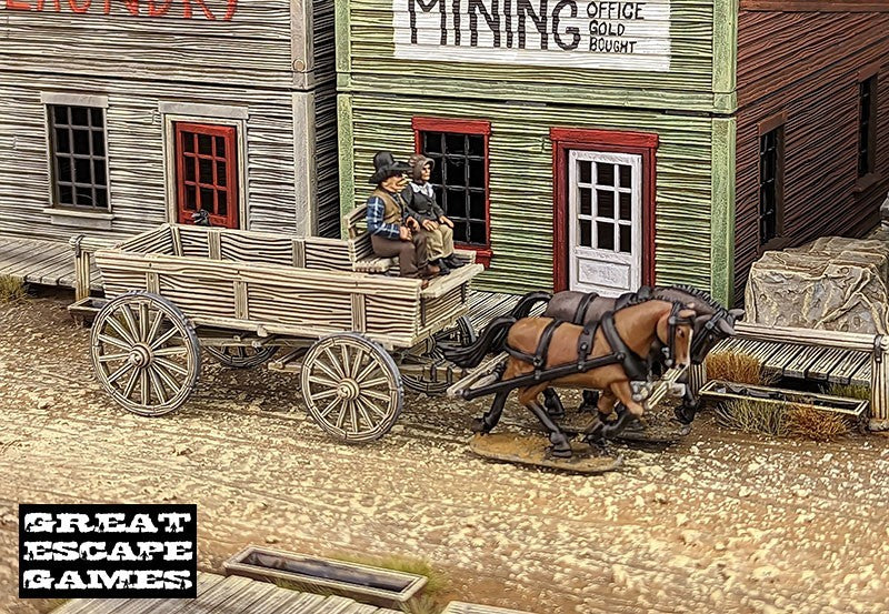 Great Escape Games Dead Mans Hand 28mm Scale General Purpose Wagon - DMHP003