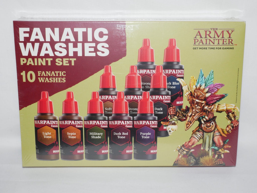 The Army Painter Warpaints Fanatic Range Washes Paint Set (10 Colours) - WP8068
