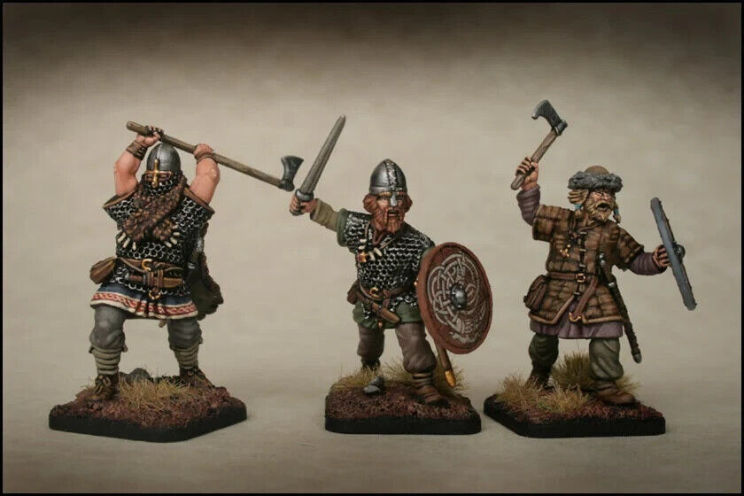 Victrix Warriors Of The Dark Ages 28mm Scale Hard Plastic Vikings Models VXDA001