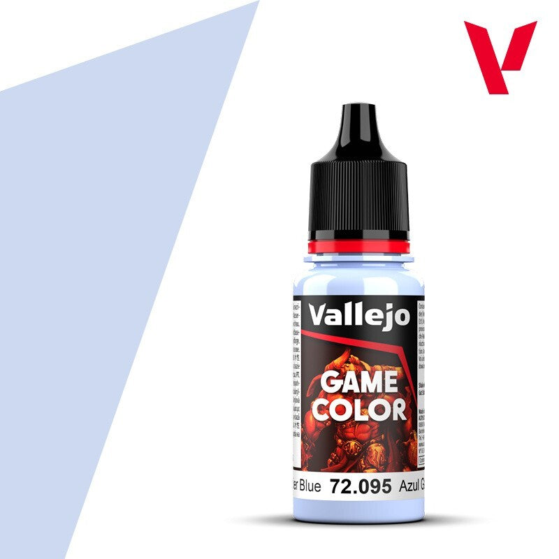 Vallejo Game Color Acrylics Glacier Blue 18ml/0.6 fl oz Dropper Bottle - 72.095