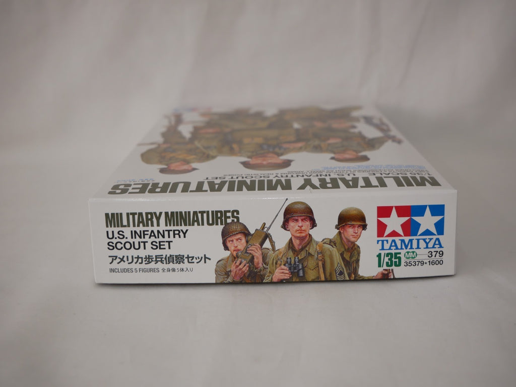 Tamiya Military Miniatures 1:35 Scale WWII US Infantry Scout Figures Set - 35379