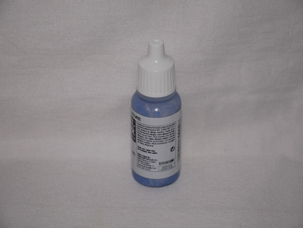 Vallejo Model Color Azure Acrylic  17ml/0.57 fl oz Dropper Bottle - 70.902