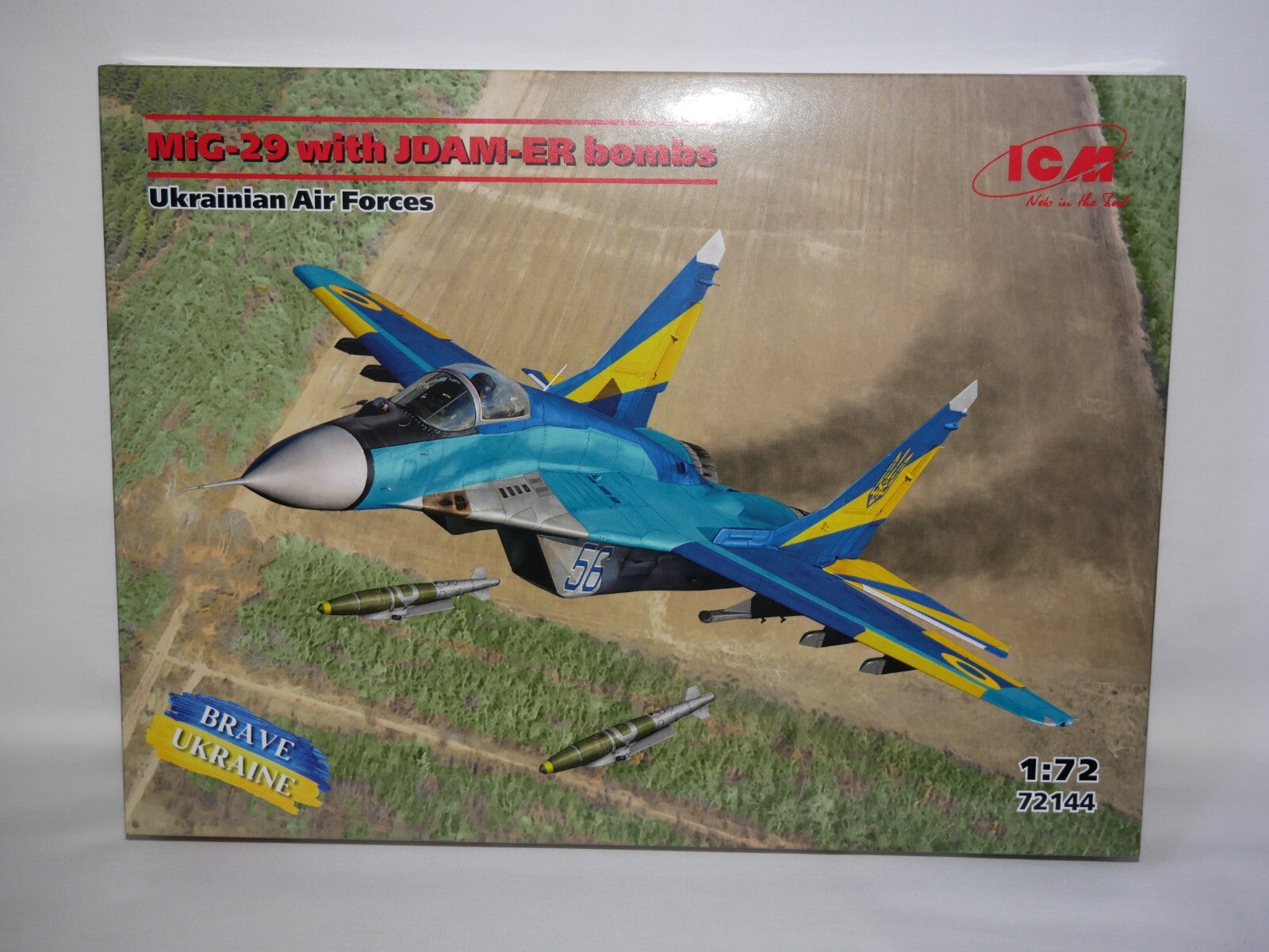 ICM 1:72 Scale Mikoyan MiG-29 With JDAM-ER Bombs Ukrainian Air Forces - 72144