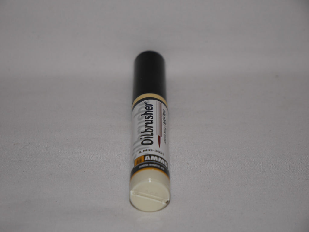 Ammo By Mig Jimenez Yellow Bone Oilbrusher With Fine Brush Applicator A.MIG-3521