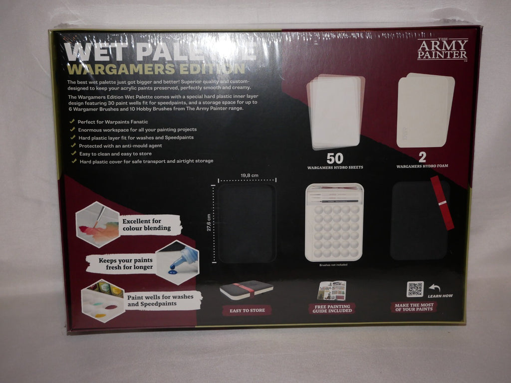 The Army Painter Wargamers Edition XL Mini Model Painting Wet Palette Set TL5057