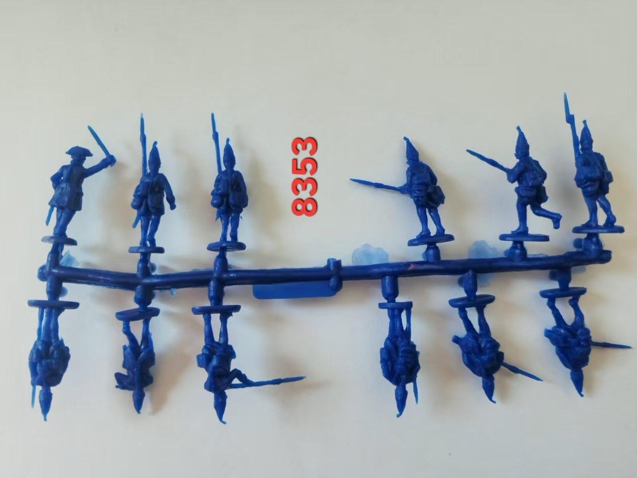 Hat Industrie 1:72 Scale American War Of Independence Hessian Grenadiers - 8353