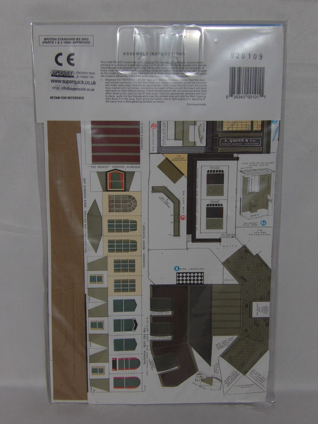 Superquick Low Relief Model Kits 1:76 Scale Hotel, Offices And Restaurant SQC1