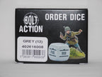 Warlord Games Bolt Action 1:56 Scale 12x Grey Coloured Order Dice - (402616008)