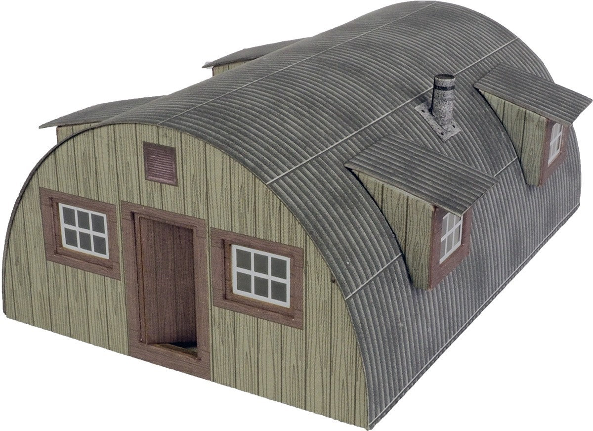 Metcalfe Card Construction Kits OO/HO Scale Prefabricated Nissen Hut Kit - PO415
