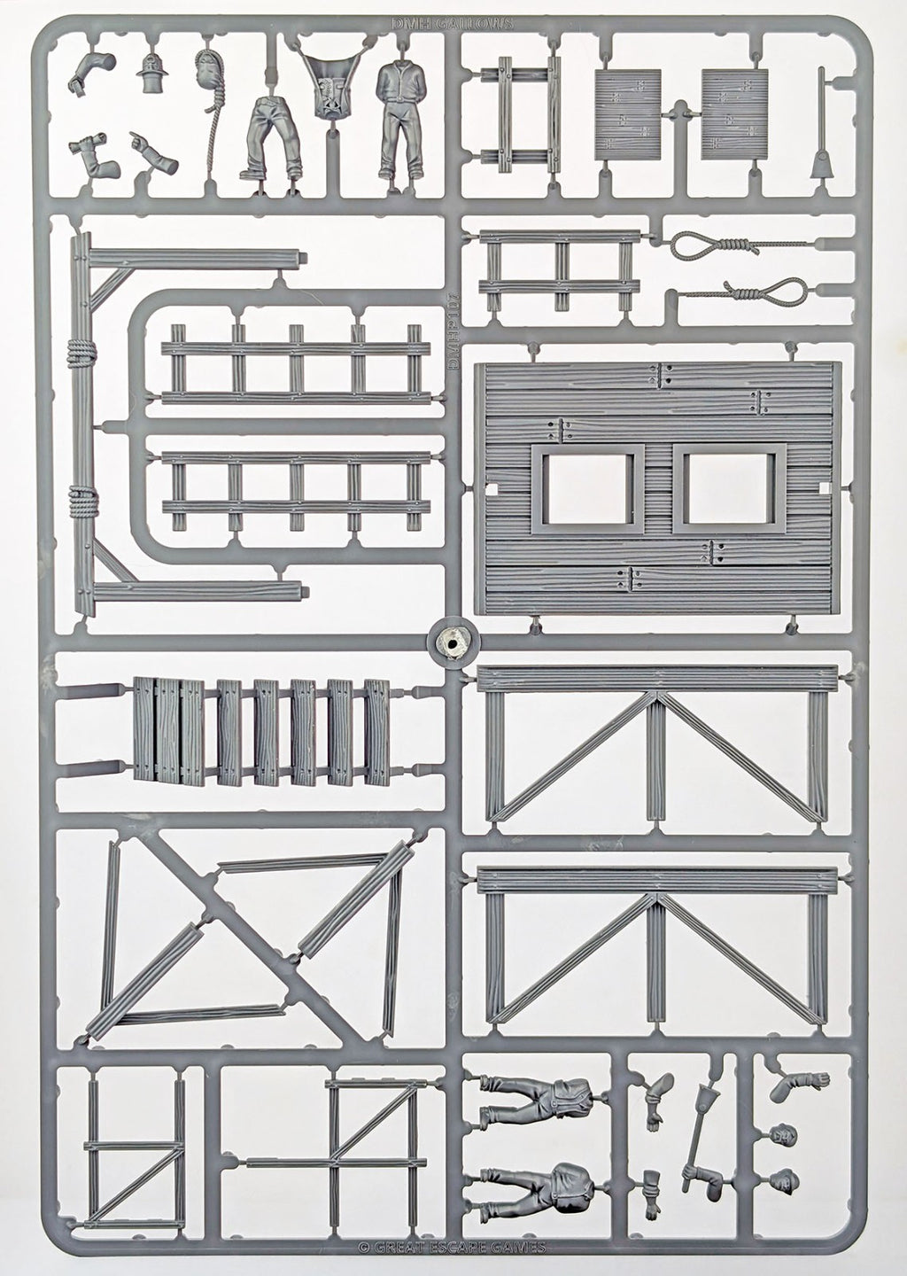 Great Escape Games Dead Man's Hand 28mm Scale Hard Plastic Gallows Set - DMHP107