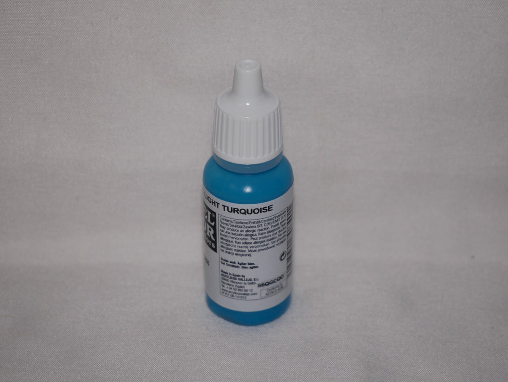 Vallejo Model Color Light Turquoise Acrylic 17ml Dropper Bottle - 70.840