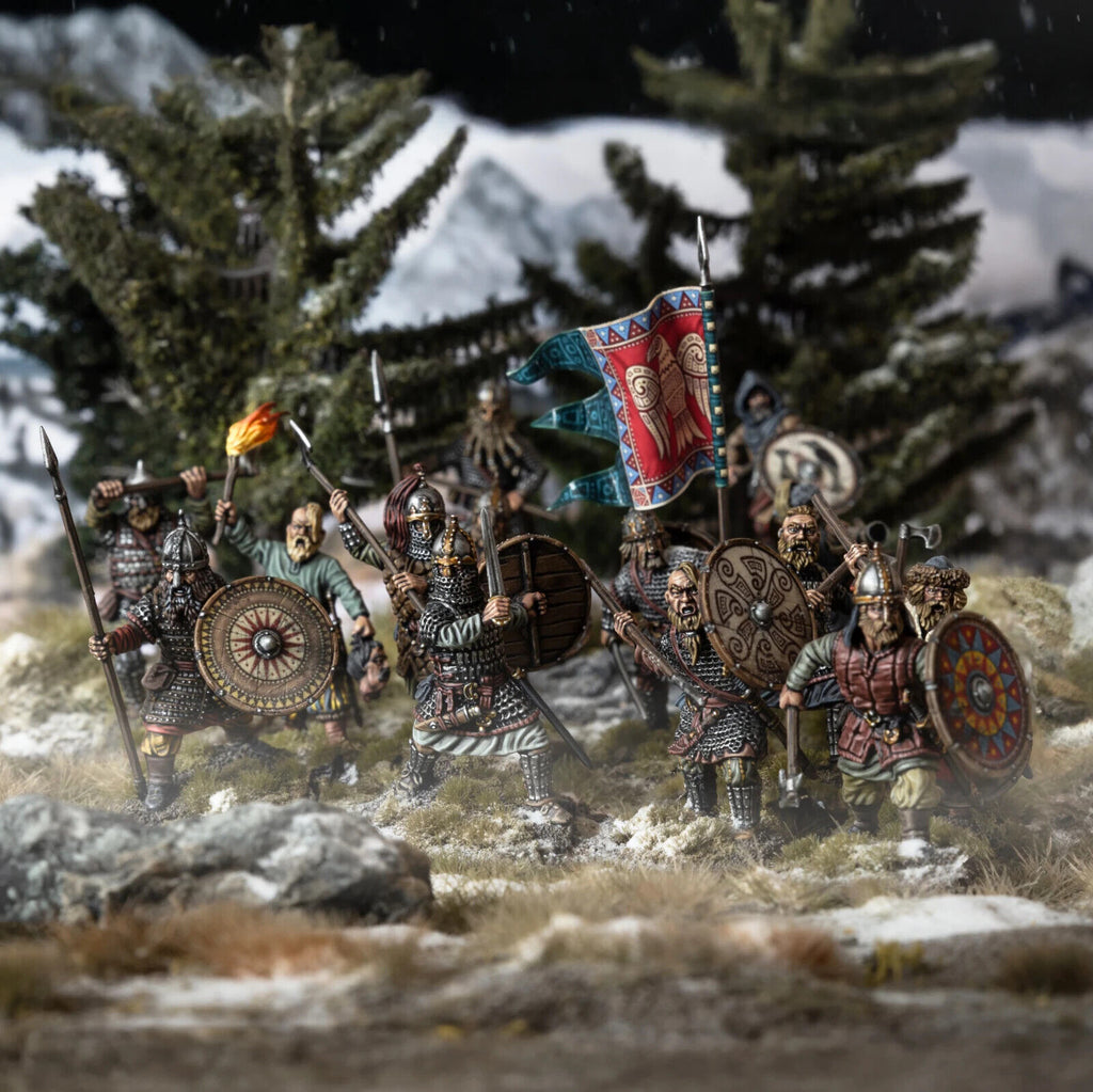 Victrix Warriors Of The Dark Ages 28mm Scale Hard Plastic Rus Infantry - VXDA018