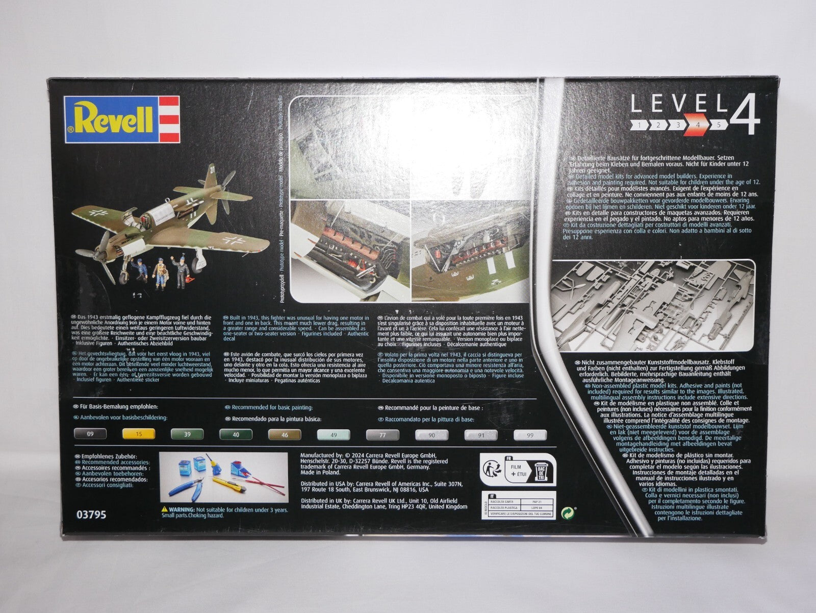 Revell 1:72 Scale Dornier Do 335 "PFEIL" Model Aircraft Kit Skill Level 4 03795