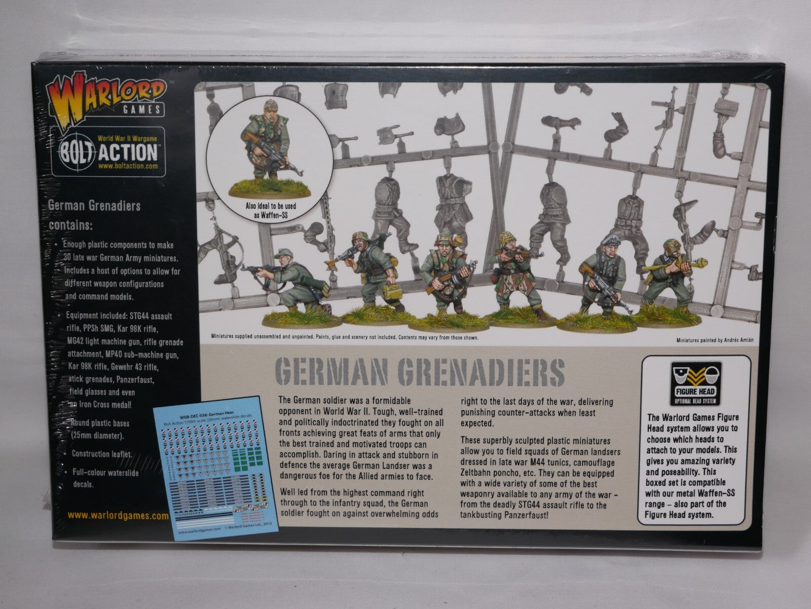 Warlord Games Bolt Action 1:56 German Grenadiers WW2 Late War Infantry WGB-WM-09