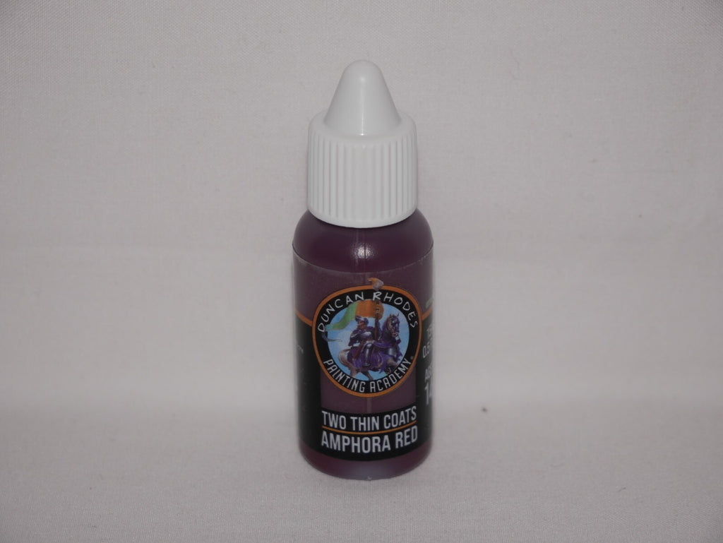 Duncan Rhodes Painting Academy Two Thin Coats Amphora Red 15ml Bottle - 10121