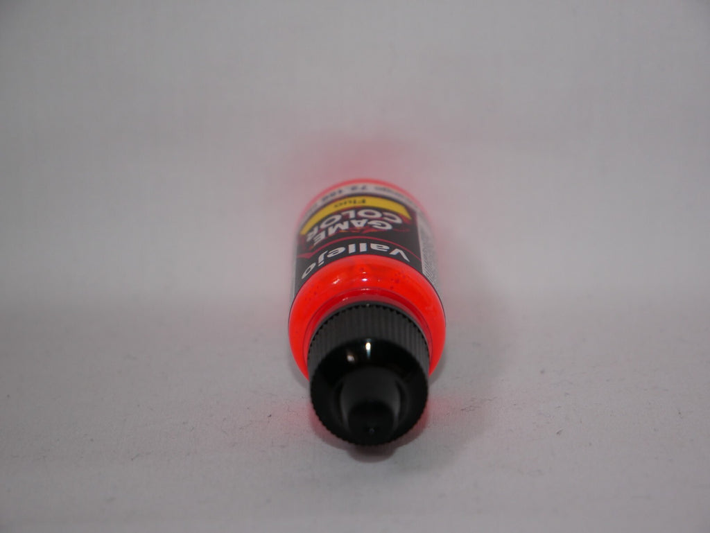 Vallejo Game Color Acrylic Range Fluorescent Orange 18ml Dropper Bottle - 72.156