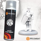 TTCombat White V2 Plastic Scale Model Spray Primer 500ml Aerosol Can - TTAP-001