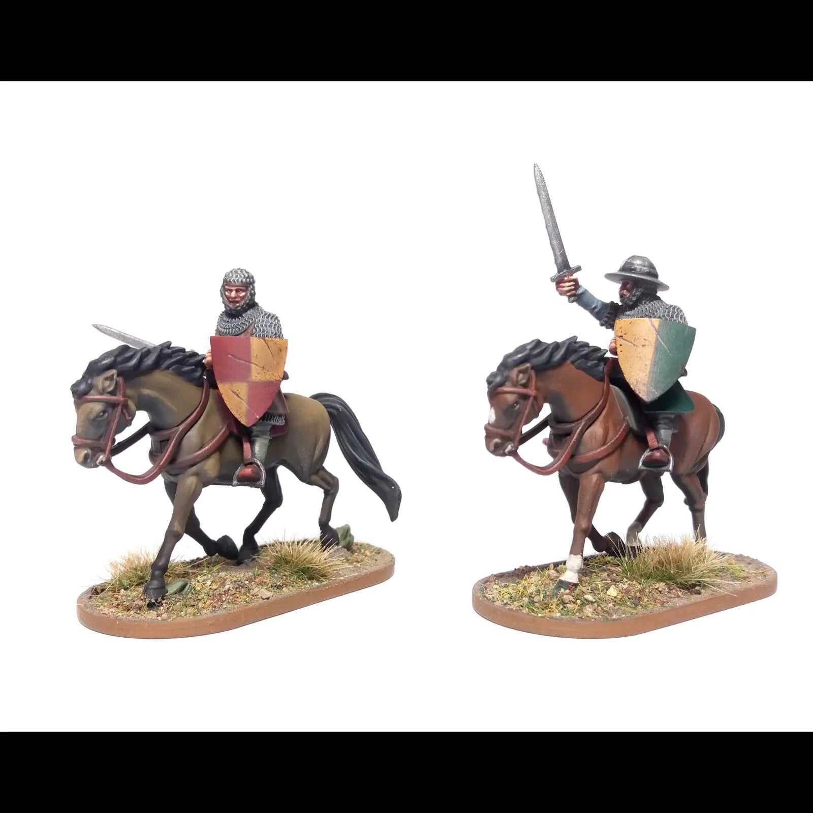 Wargames Atlantic The Barons' War 28mm Mounted Serjeants (1150-1320) - WAAAC005