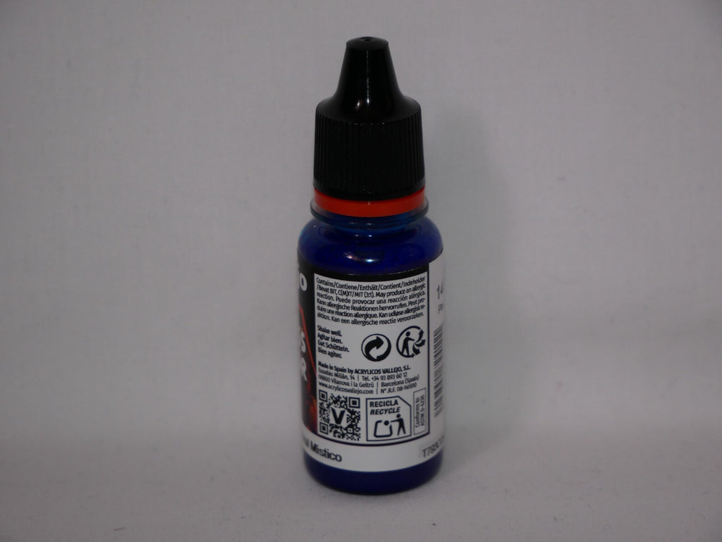 Vallejo Xpress Color Acrylics Mystic Blue 18ml/0.6 fl oz Dropper Bottle - 72.411