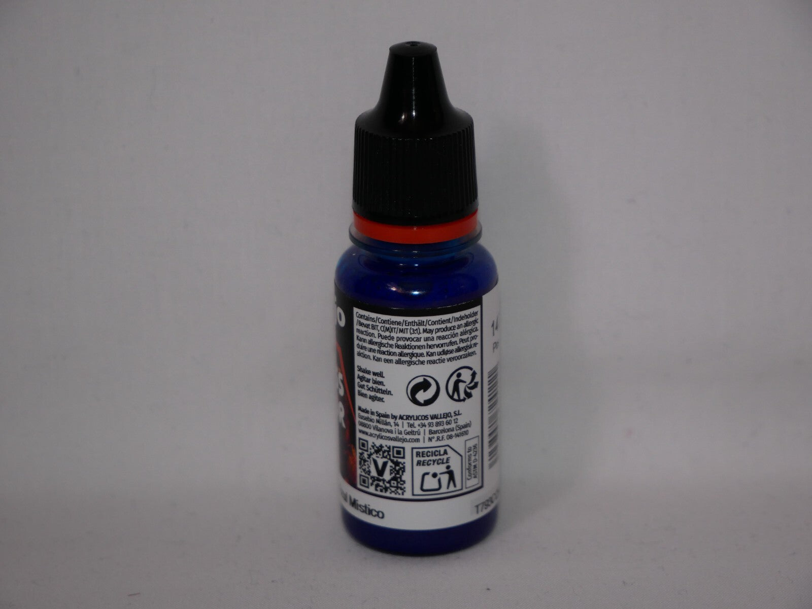Vallejo Xpress Color Acrylics Mystic Blue 18ml/0.6 fl oz Dropper Bottle - 72.411