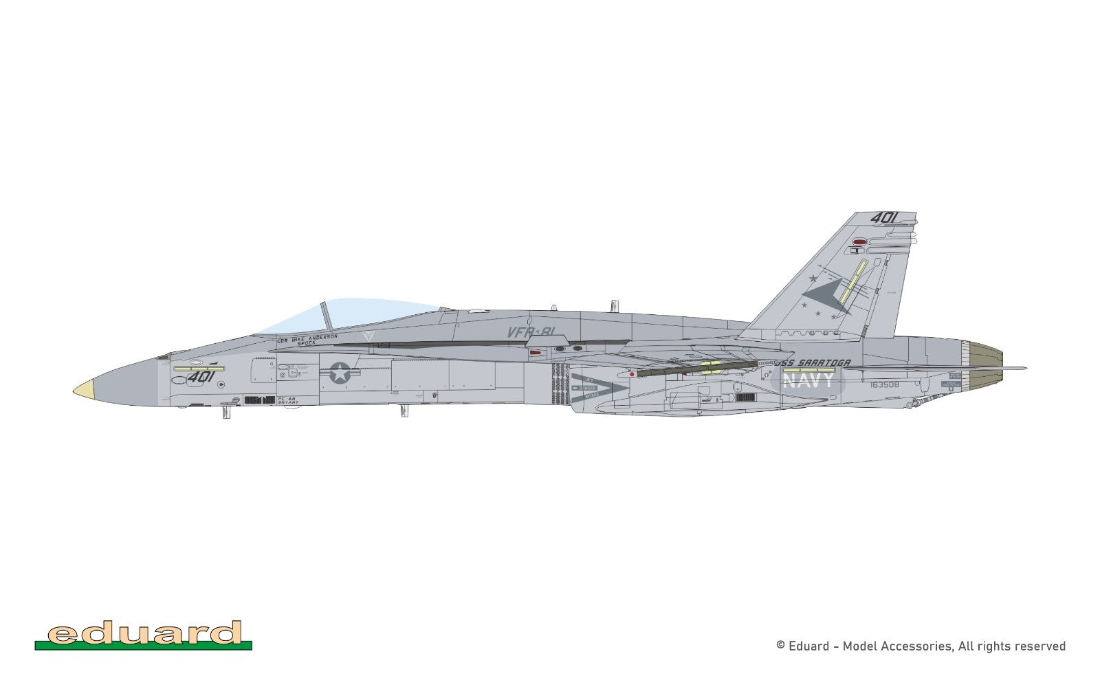 Eduard 1:48 Scale McDonnell Douglas F/A-18C Hornet Legacy Limited Edition 11195