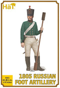 Hat Industrie 1:72 Scale 1805 Napoleonic Russian Foot Artillery With (1/2 pud) 20lb Unicorn Gun - 8361