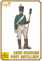 Hat Industrie 1:72 Scale 1805 Napoleonic Russian Foot Artillery With (1/2 pud) 20lb Unicorn Gun - 8361