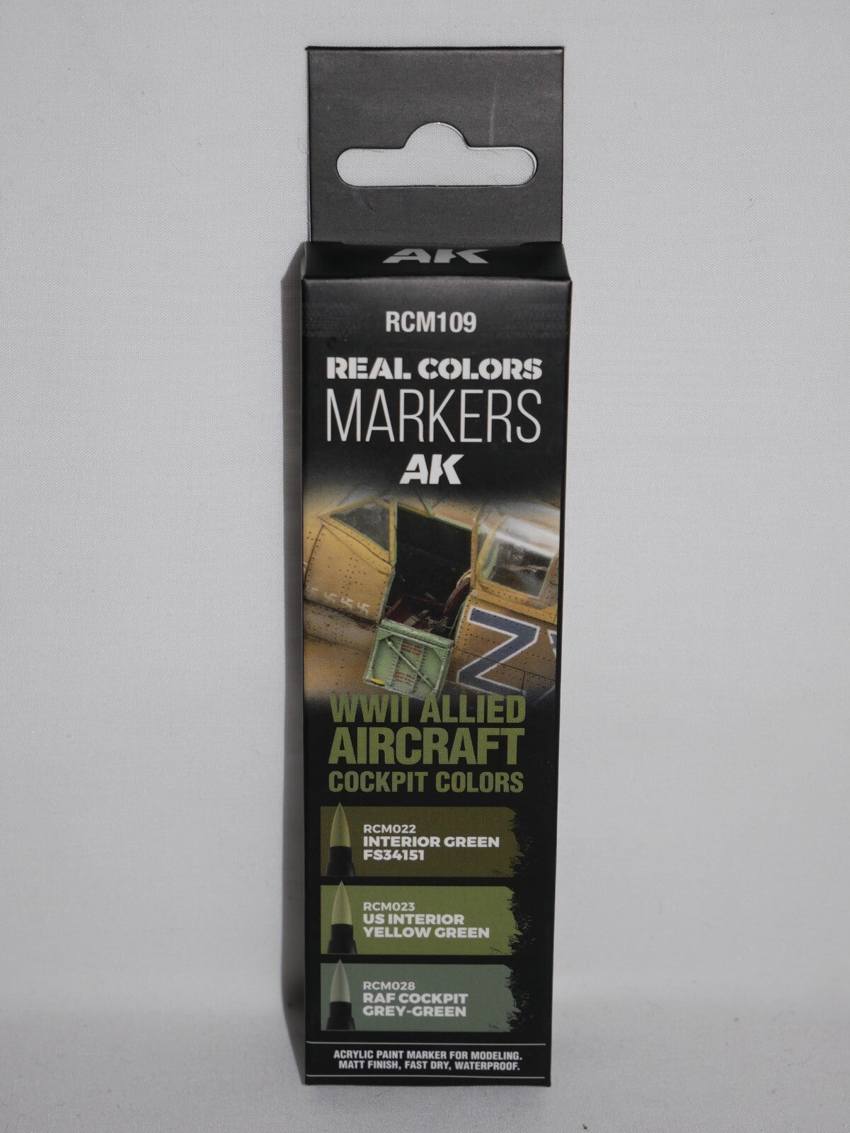 AK Interactive Real Color Markers WWII Allied Aircraft Cockpit Colors - RCM109