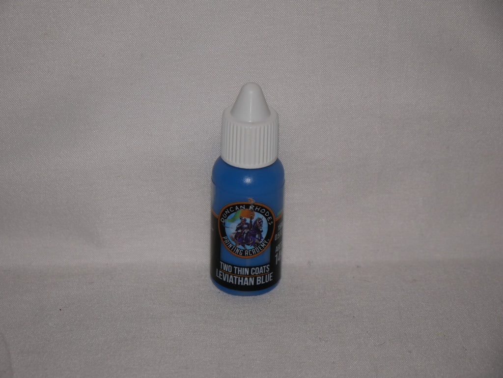 Duncan Rhodes Painting Academy 'Two Thin Coats' Leviathan Blue 15ml Bottle 10072