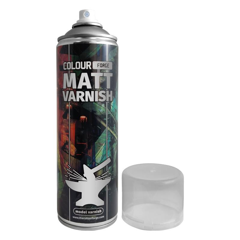 Colour Forge Hobby Supplies Matt Varnish Model Primer 500ml Aerosol Spray Can