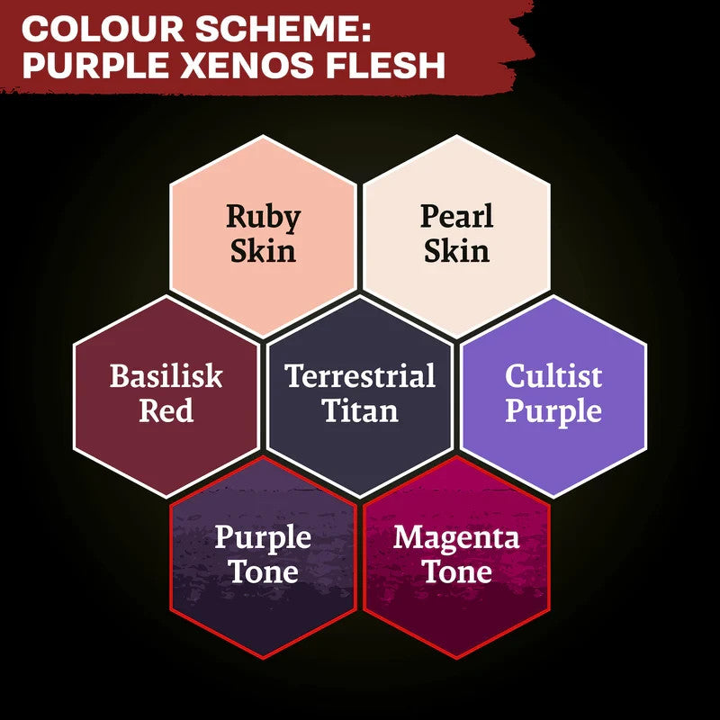 The Army Painter Fanatic Purple Xenos Flesh Combat Se7ens Army Paint Set - WP8114