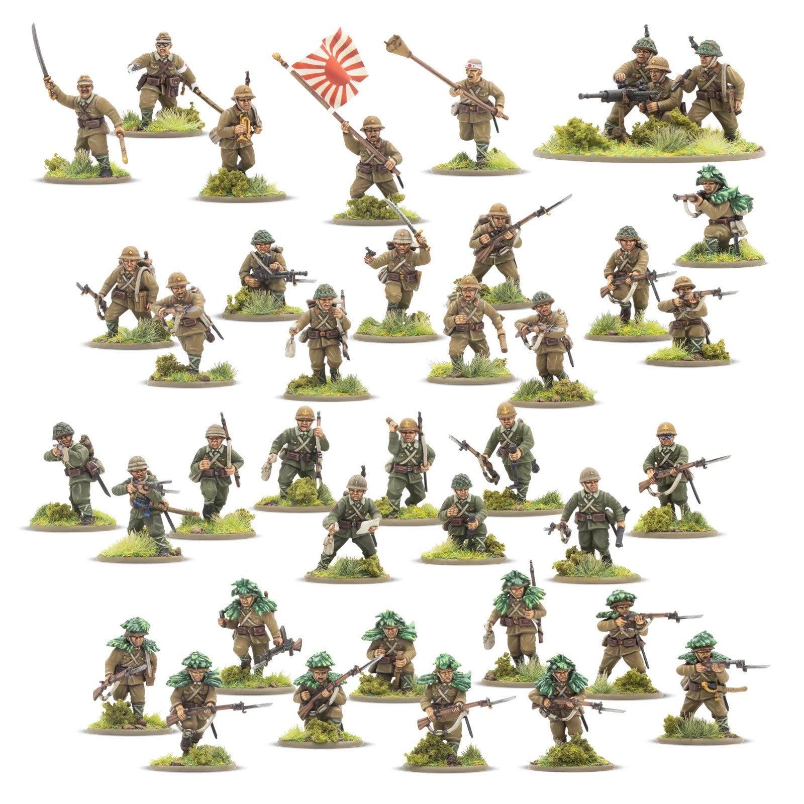 Warlord Games Bolt Action 1:56 Scale Japanese Army Infantry Platoon - 402016003