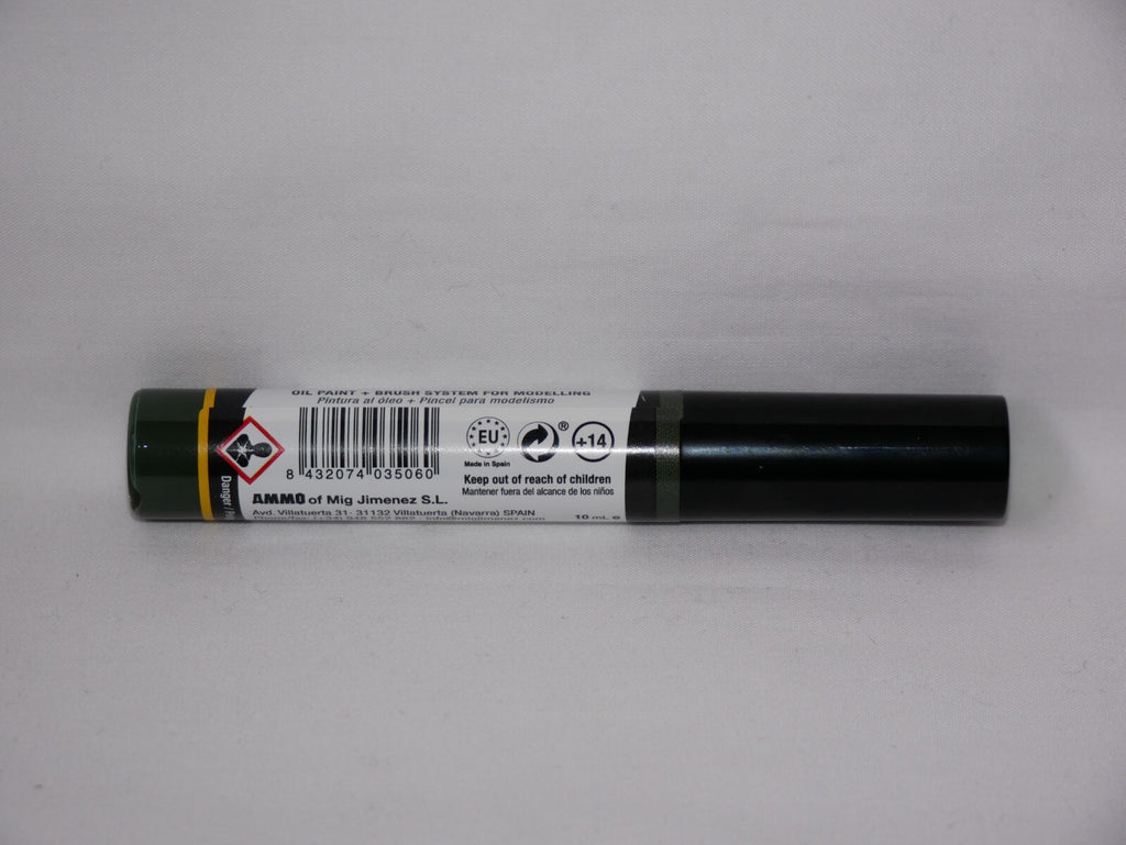 Ammo By Mig Jimenez Field Green Oilbrusher With Fine Brush Applicator A.MIG-3506