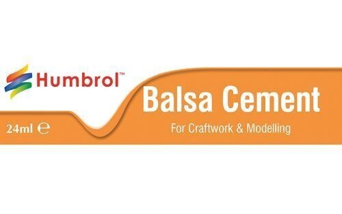 Humbrol Large Balsa Cement For Balsa Wood Craftwork & Modeling 24ml Tube AE0603