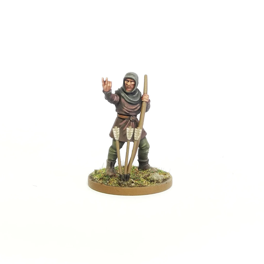 Wargames Atlantic The Barons' War 28mm Peasant Leavy (1100 - 1350) - WAAAC003