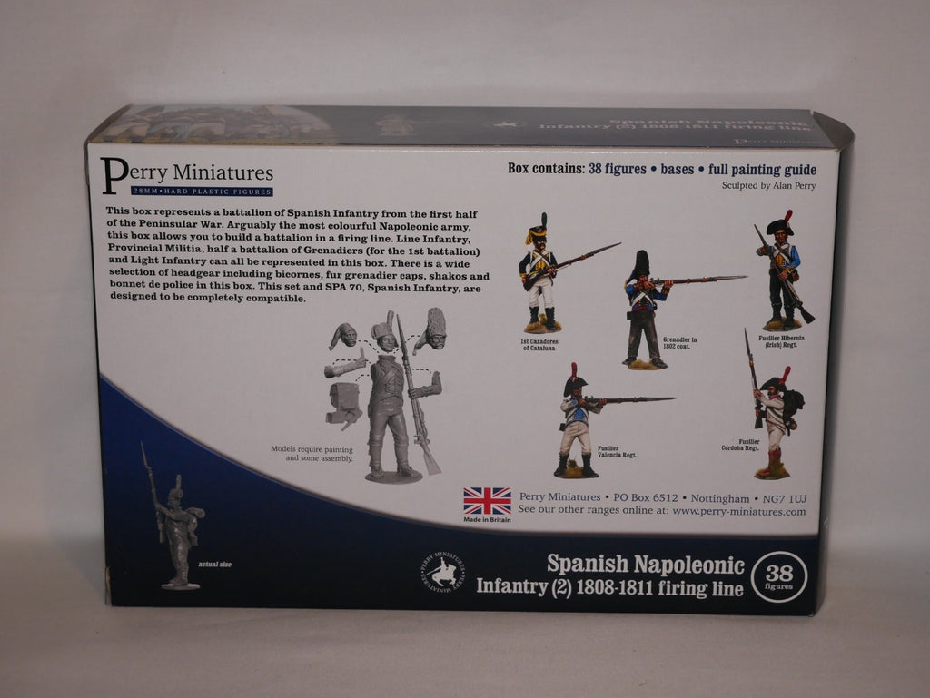 Perry Miniatures 28mm Spanish Napoleonic Infantry Box (2) 1808-1811 Firing Line
