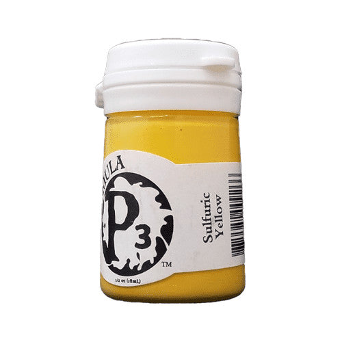 Formula P3 Acrylic Paint Range Sulfuric Yellow 18ml Flip Top Bottle - PIP 93026
