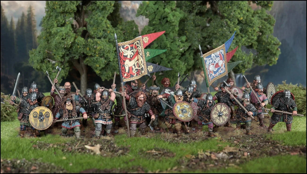 Victrix Warriors Of The Dark Ages 28mm Scale Hard Plastic Vikings Models VXDA001