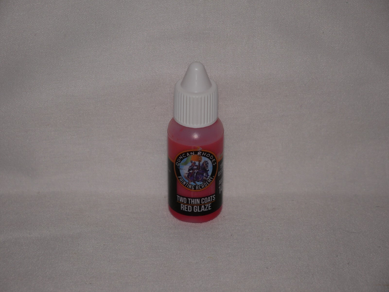Duncan Rhodes Painting Academy 'Two Thin Coats' Red Glaze 15ml Bottle - 10115