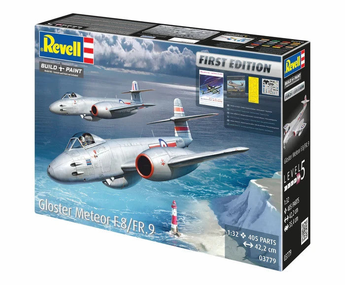 Revell 1:32 Scale Gloster Meteor F.8/Fr.9 First Edition Skill Level 5 - 03779
