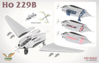 Takom Wings 1:32 Scale German Air Force Horten Ho 229B Flying Wing Bomber 32002