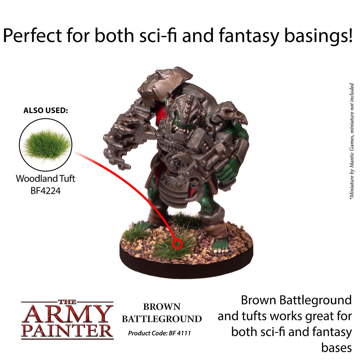 The Army Painter Brown Battlefield For Miniature Gaming Bases 150ml Tub - BF4111