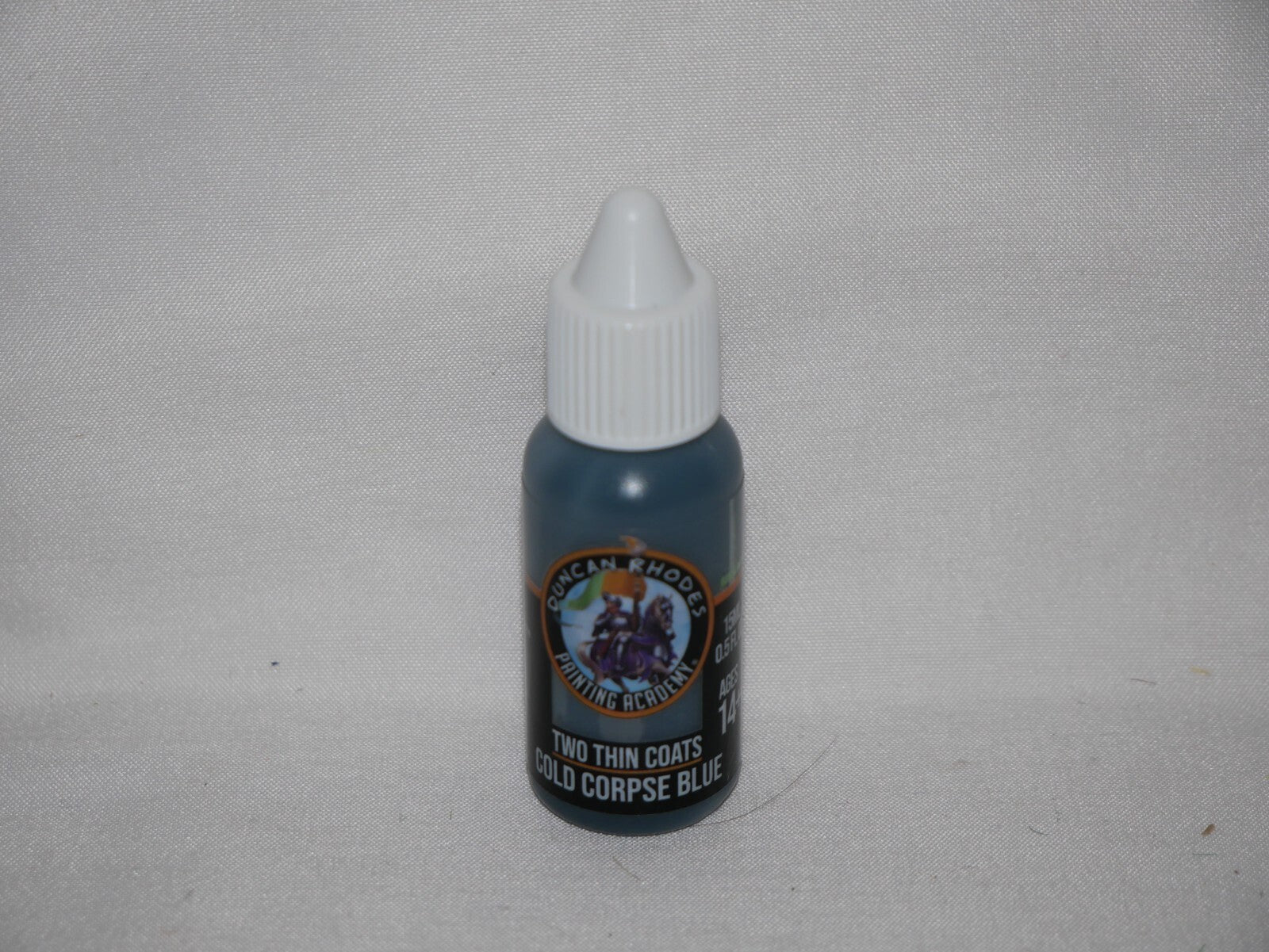 Duncan Rhodes Painting Academy Two Thin Coats Cold Corpse Blue 15ml Bottle 10049