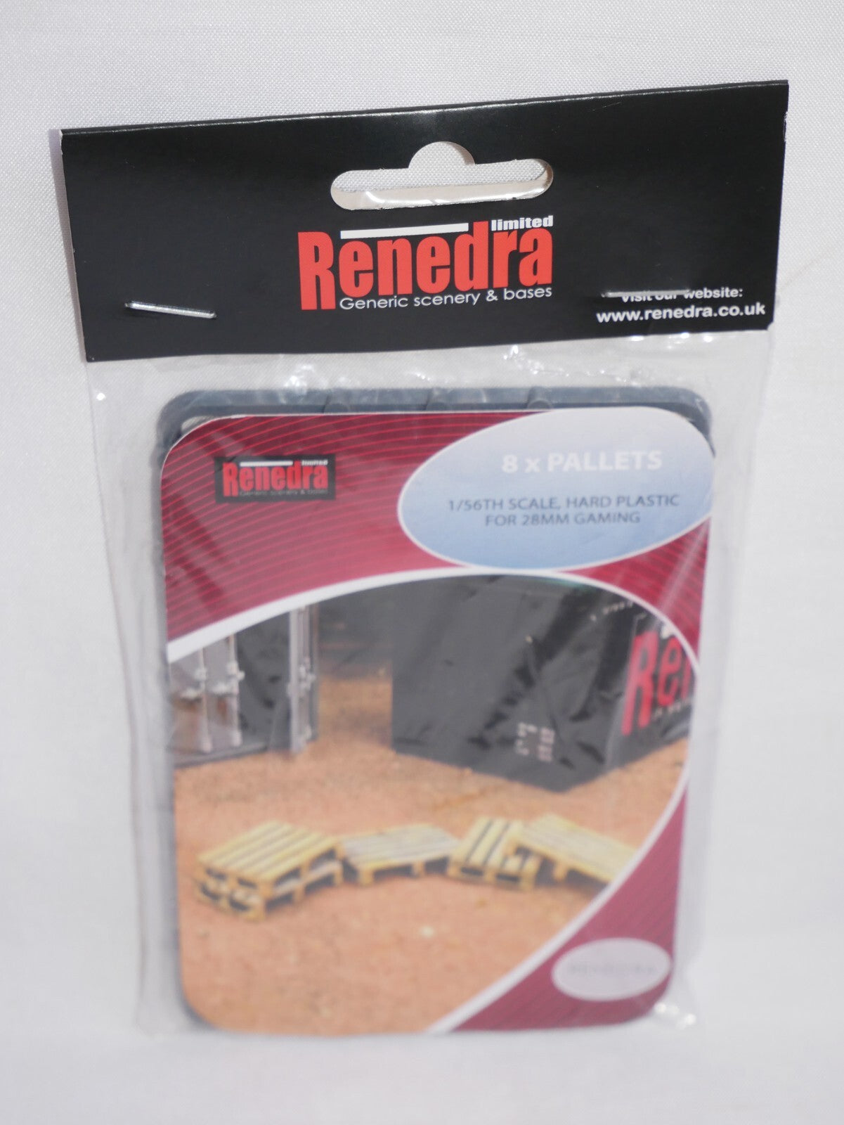 Renedra Limited Generic Scenery & Bases 1/56 Scale Model Pallets x8 REN-PALLETS