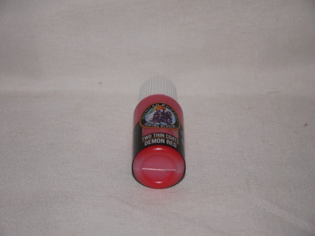 Duncan Rhodes Painting Academy 'Two Thin Coats' Demon Red 15ml Bottle - 10003