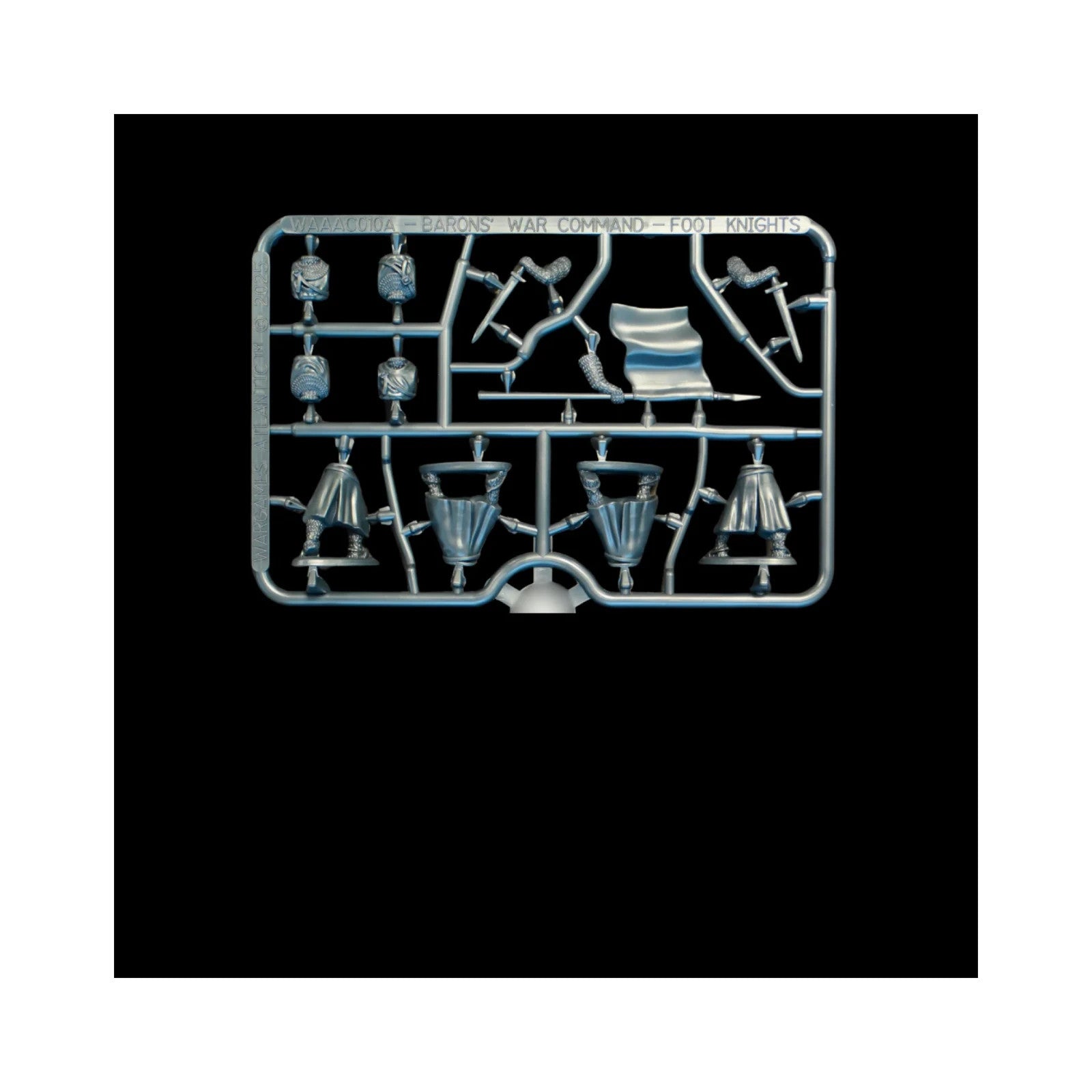 Wargames Atlantic The Barons' War 28mm Foot Knight Command (1150-1320) - WAAAC010