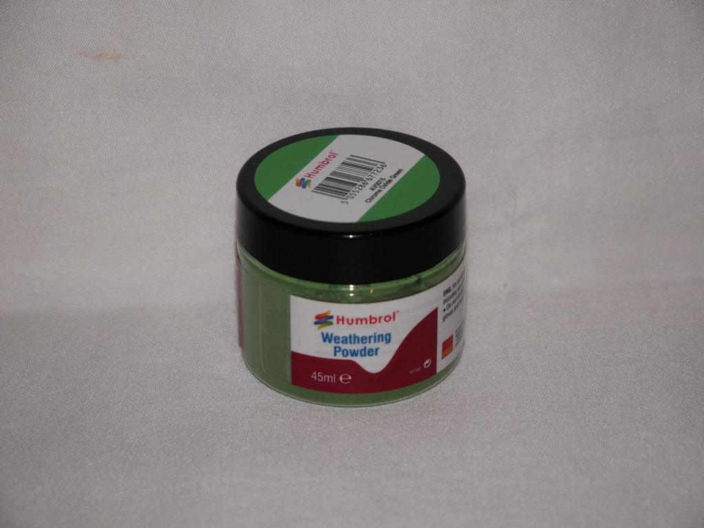 Humbrol Chrome Oxide Green Weathering Powder 45ml Plastic Tub For Models - AV0015