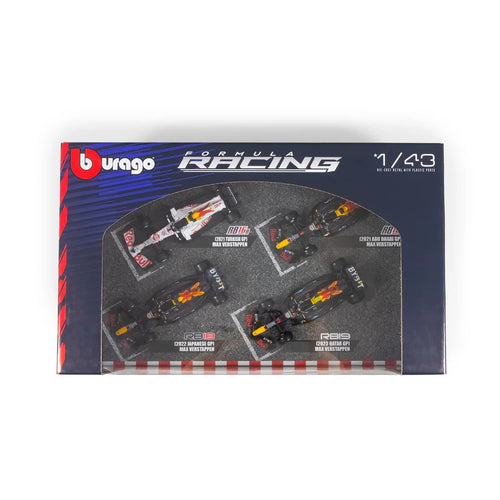 Burago 1:43 Oracle Redbull Racing Max Verstappen Champion 4 Car Set - #18-38092