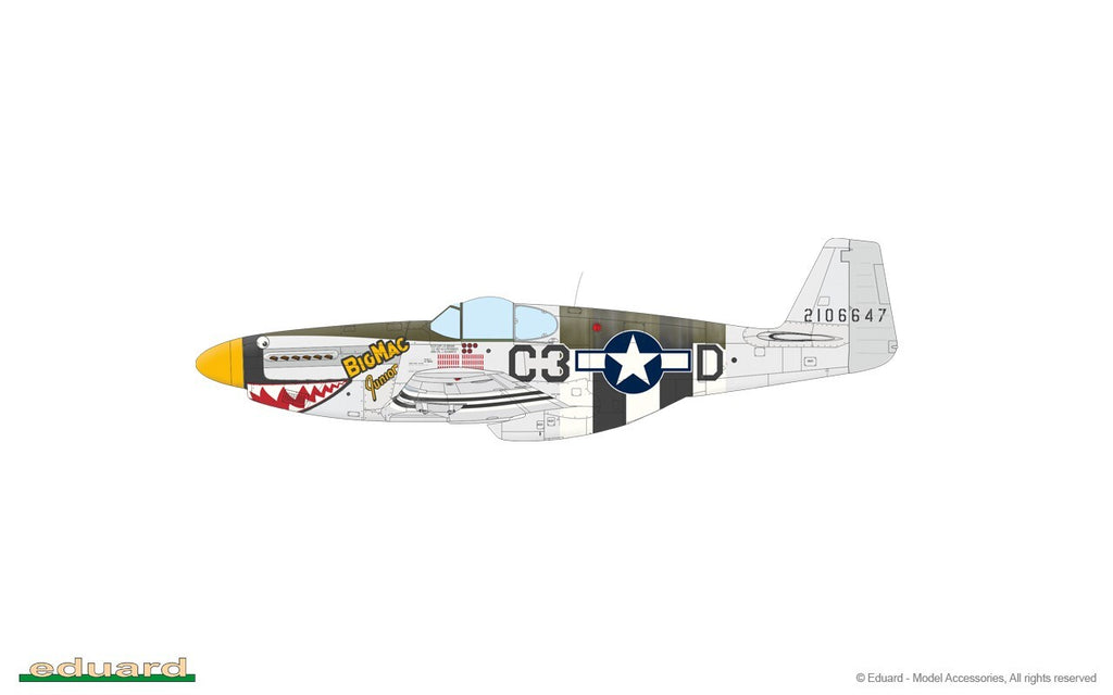 Eduard 1:48 Overlord D-Day P-51B Mustangs Limited Edition Dual Combo Set - 11181