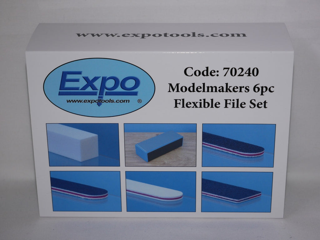 Expo Tools Scale Hobby Modelmakers (6 Piece) Flexible Sanding File Set - 70240